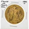 Image 1 : 1886-A France 100 Francs French Angels Gold Coin
