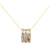 Image 1 : 14KT Yellow Gold 1.30ctw Diamond Pendant with Chain