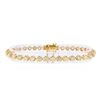 Image 1 : 14KT Yellow Gold 7.43ctw Diamond Tennis Bracelet