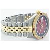 Image 2 : Mens Rolex Two Tone Ruby and Diamond Datejust Wristwatch