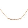14KT Rose Gold 0.84ctw Diamond Bar Necklace