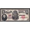 Image 1 : 1907 $5 Woodchopper Legal Tender Note