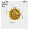 Image 1 : 1905 $5 Liberty Head Half Eagle Gold Coin