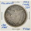 Image 1 : 1903 Phillipines 1 Peso Silver Coin with Chop Marks