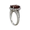 Image 3 : 14KT White Gold 4.98ct Pink Tourmaline and Diamond Ring