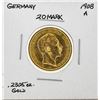 Image 1 : 1908A Germany 20 Mark Gold Coin