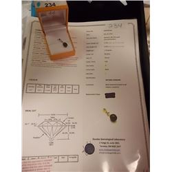 STAMPED 14K WHITE GOLD DIAMOND PENDANT, 4.70 CT CENTER WEIGHT, SIDE WEIGHT 0.20CT, 1.24 GRAMS, CENTE