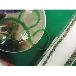 JEWELRY - NECKLACE - EMERALDS - 16" LONG