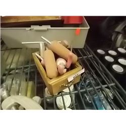 SMALL DRAWER OF DRILL STONES