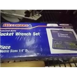 NEW WESTWARD SOCKET WRENCH SET - 42 PIECE - SEALED PACKAGE - SAE & METRIC