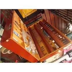 WOOD BOX OF DREMEL BITS
