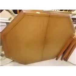 WOOD OCTAGON TABLE