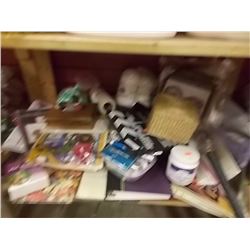 SHELF OF COLLECTABLES
