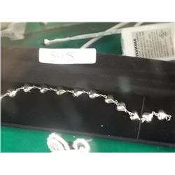 BRACELET - STERLING SILVER WITH 3-D HEART DESIGN