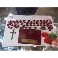 ROSARY - ST THERESE WITH CASE  - MARIE - AND WRITE