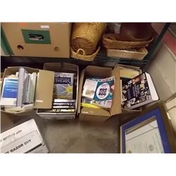 4 boxes of assorted books