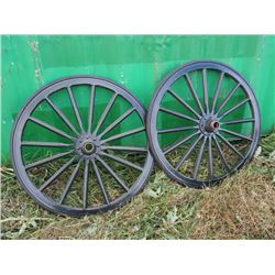 New Wooden Wheels 39" End to End (2)