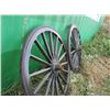 Image 2 : New Wooden Wheels 39" End to End (2)