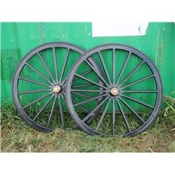 New Wooden Wheels 45" End to End (2)
