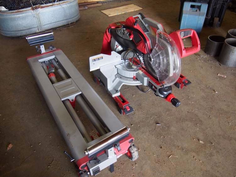 12 Milwaukee Compound Mitre Saw W/ Stand - Bodnarus Auctioneering milwaukee 12 inch compound miter saw