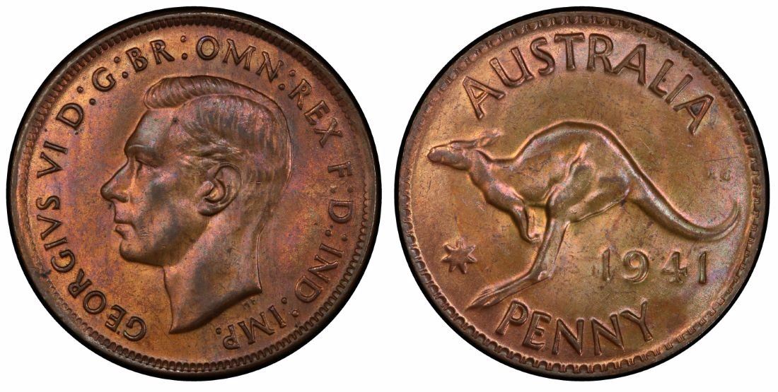 Coins and Australia Half Penny 1941 Australian predecimal coins price guide and values Coins and Australia Half Penny 1941 Australian predecimal coins price guide and values