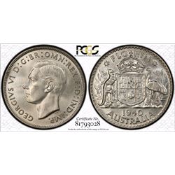 1940 Australian Florin - PCGS MS64