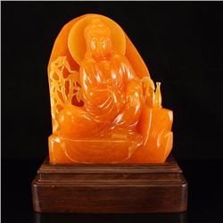 Indonesia Jin Tian Huang Statue - Kwan-yin w Certificate