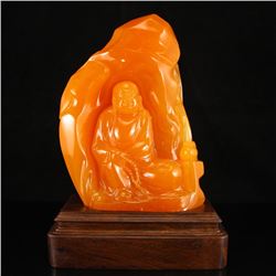 ndonesia Jin Tian Huang Arhat Statue w Certificate