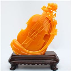 Indonesia Jin Tian Huang Statue - Violin W Certificate