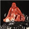 Image 5 : Chinese Shoushan Stone Laughing Buddha Statue Free Certificate