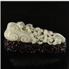 Image 4 : Openwork Chinese White Hetian Jade Ruyi Monkey Statue