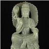 Image 2 : Superb Chinese Hetian Jade Lotus Kwan-yin Statue