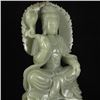 Image 6 : Superb Chinese Hetian Jade Lotus Kwan-yin Statue