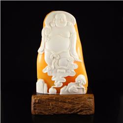 Indonesia Jin Tian Huang Statue - Laughing Buddha w Certificate