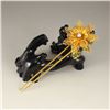 Image 1 : Chinese Gold-plated Sterling Silver Inlay Pearl Hairpin