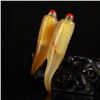 Image 2 : Chinese Agate Cayenne Pepper Shape Snuff Bottle
