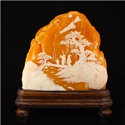 Indonesia Jin Tian Huang Statue - Visit Friend In Remote Mountains w Certificate
