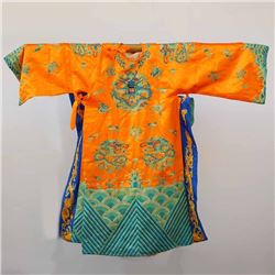 Chinese Emperor's Silk Cloth Dragon Robe
