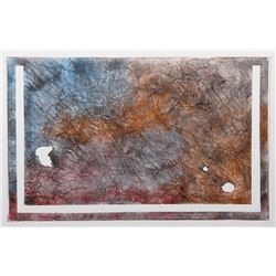 Lawrence Brown, Untitled, Watercolor and Collage Painting