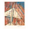 Image 1 : Hall Groat, Untitled - Pyramids and Sun, Lithograph