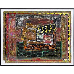 Mick Moon, Threshold, Mixed Media Collage Painting