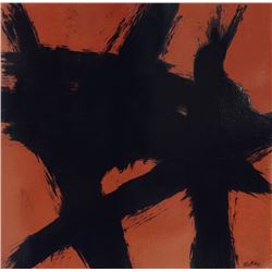 Eno Miles, Trademarks (Orange), Acrylic Painting