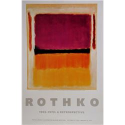 Mark Rothko, A Retrospective - Red, Orange, Tan, and Purple, Poster