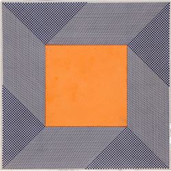 Orange Square, Intaglio Aquatint Etching