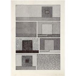 Peter Halley, Untitled for BAM, Lithograph