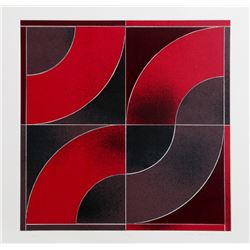 Gordon House, Untitled - Red Arcs, Silkscreen