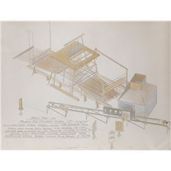 Dennis Oppenheim, Magic Loom, Lithograph