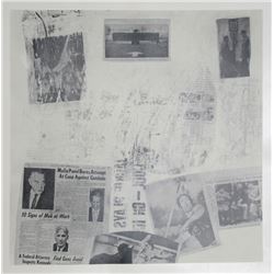 Robert Rauschenberg, Features from Currents, #72, Hand-Printed Silkscreen