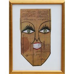 Saul Steinberg, untitled (Face), Lithograph