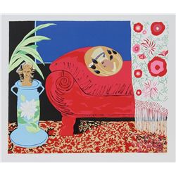 Hunt Slonem, Curtains, Serigraph
